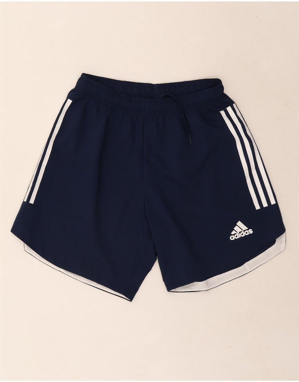 Мужские спортивные шорты Adidas Aeroready среднего размера, темно-синие, полиэстер