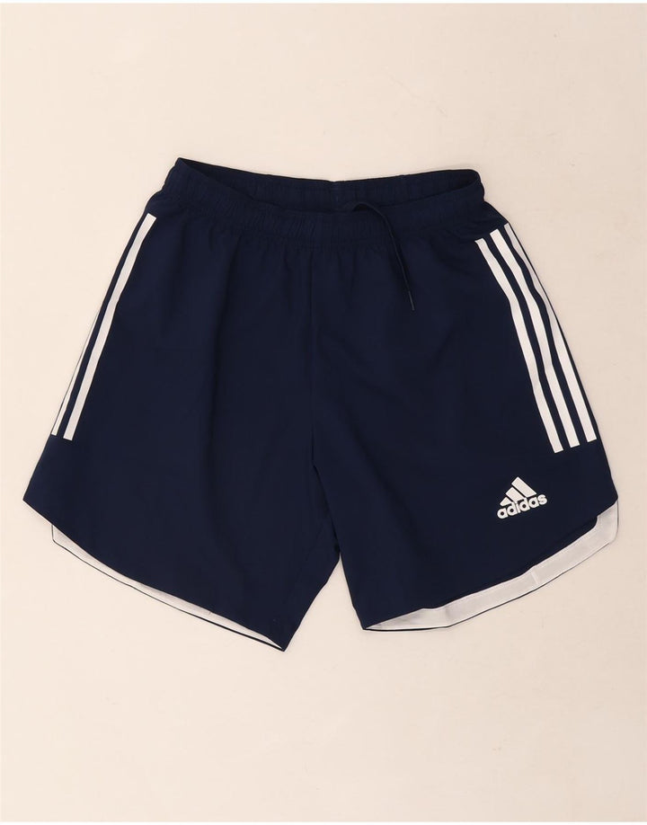 Мужские спортивные шорты Adidas Aeroready среднего размера, темно-синие, полиэстер