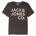 Мужская футболка с рисунком Jack & Jones, большой серый хлопок