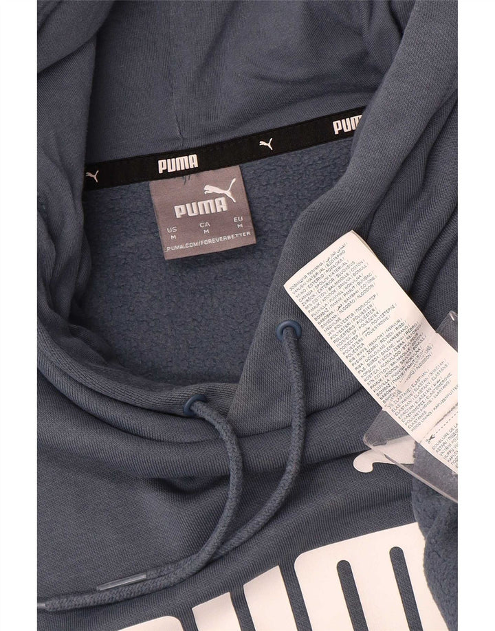 Мужской джемпер с капюшоном Puma, синий, хлопковый