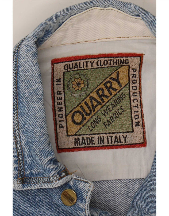 Мужская джинсовая куртка Quarry UK 40, большая синяя