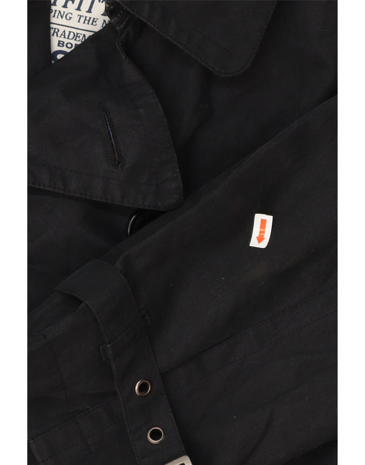 Мужской тренч BODEN UK 40, большой черный хлопок