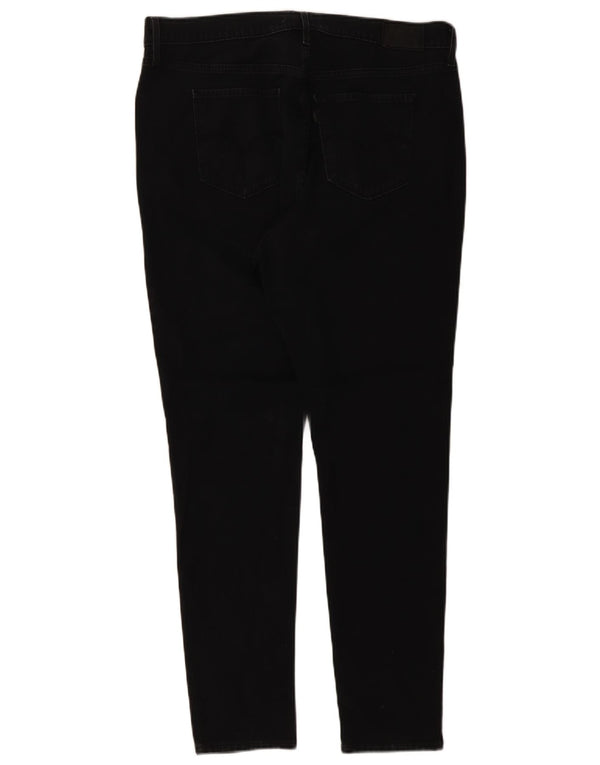 Женские джинсы скинни Levi's 721 с высокой посадкой США 16 2XL W36 L30 Черный хлопок