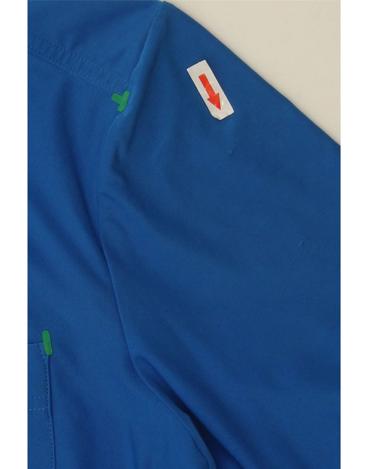 Мужская рубашка-поло Nike Dri Fit, средний синий полиэстер