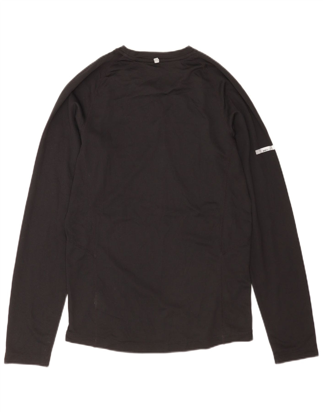 Мужской топ Nike Dri Fit с длинным рукавом, маленький черный полиэстер