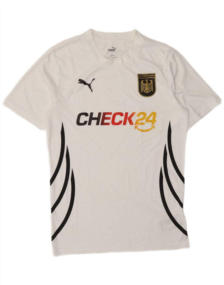 Мужская футболка Puma Deutshland с рисунком, маленькая белая полосатая футболка из полиэстера
