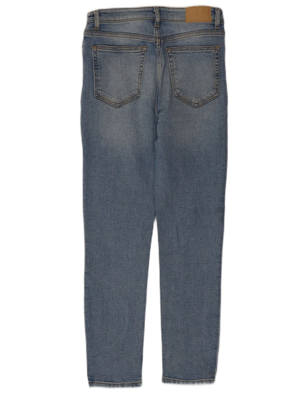 Женские узкие джинсы Zara EU 38, маленькие W28 L26, синие, хлопок