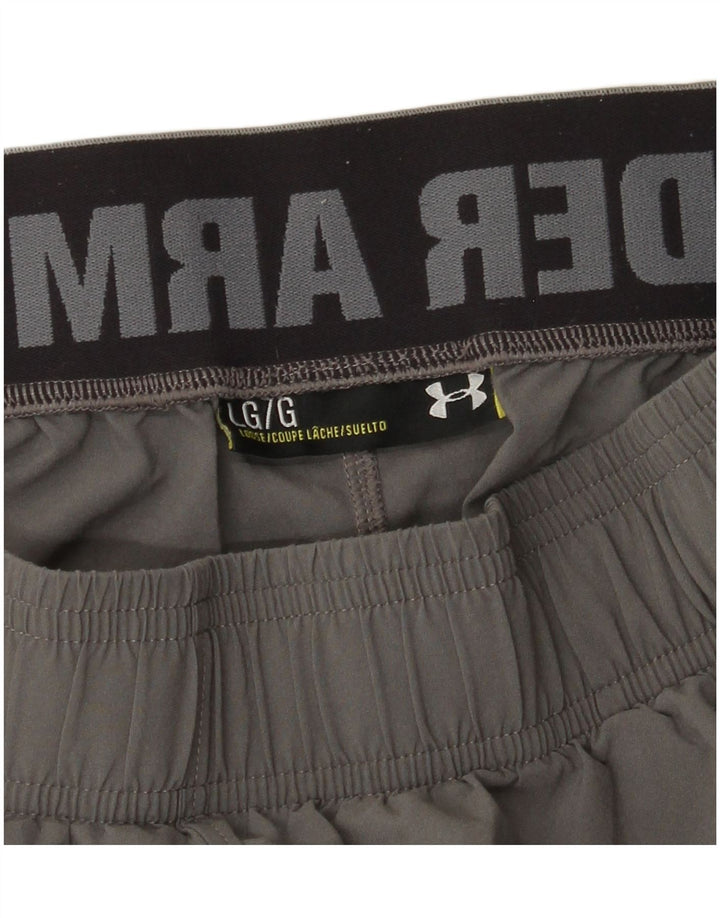 Мужские спортивные шорты с рисунком Under Armour, большие, серые