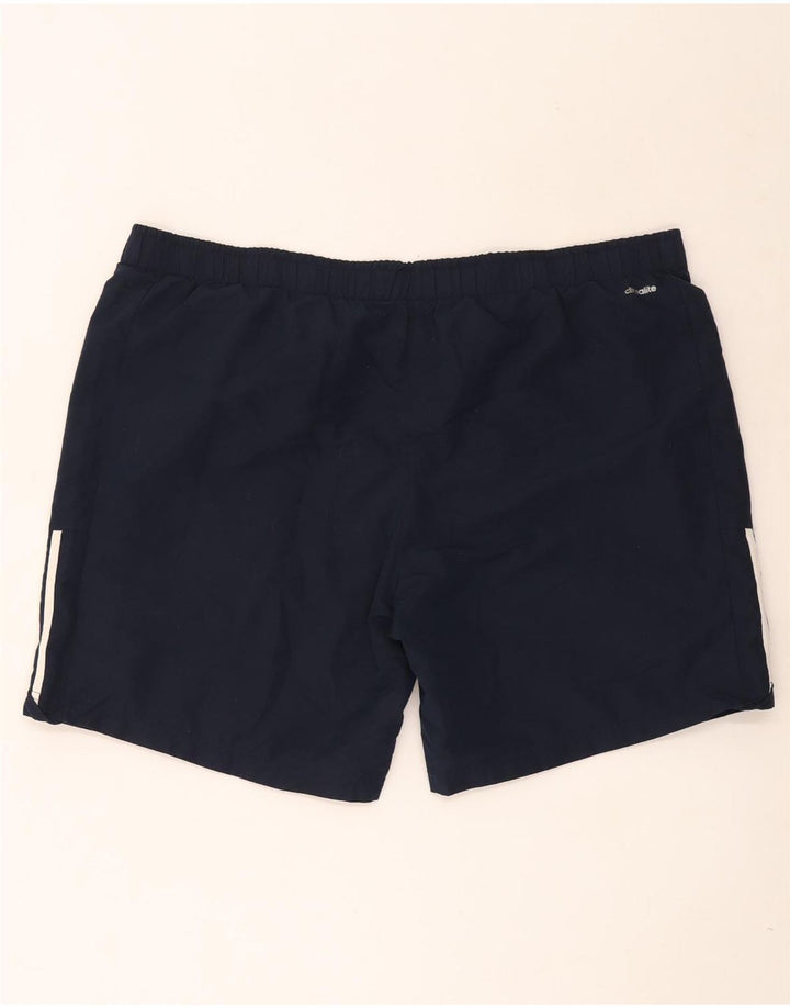 Мужские спортивные шорты Adidas Climalite 2XL темно-синие из полиэстера