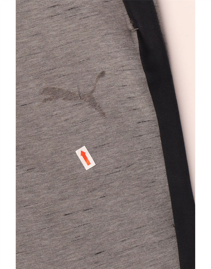 PUMA Mens Tracksuit Trousers Joggers XL  Grey Colourblock