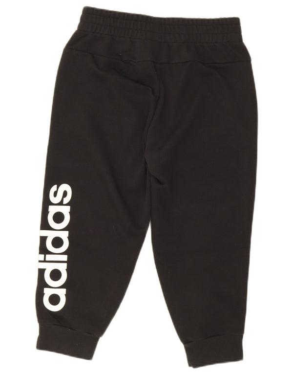 Adidas Womens Graphic Capri Tracksuit Trousers Joggers UK 4/6 XS Black