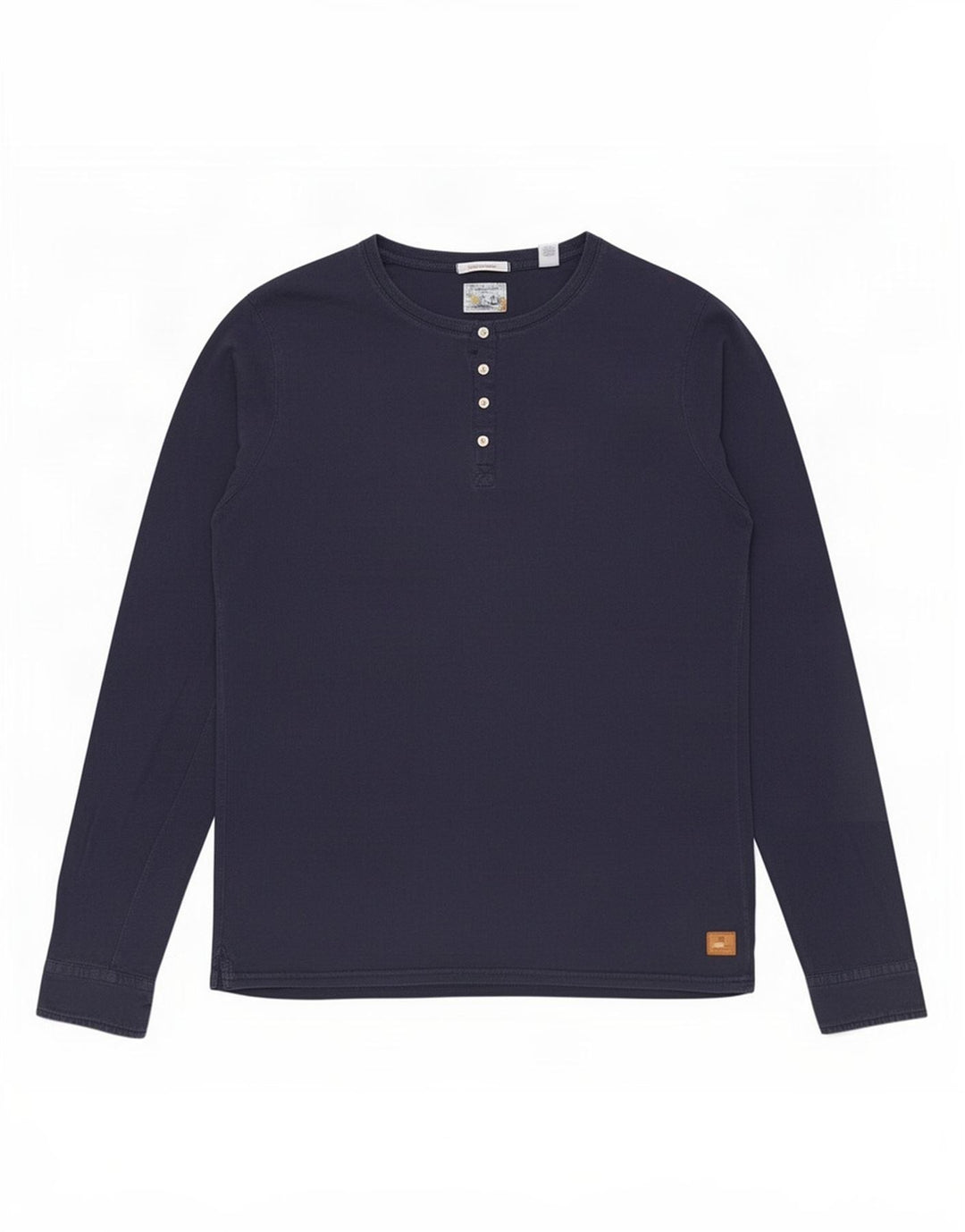 Мужской топ Scotch & Soda с длинным рукавом, темно-синий, большой размер, хлопок