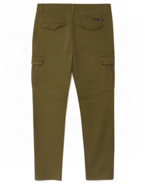 Superdry Мужские узкие брюки-карго W28 L30 Зеленые