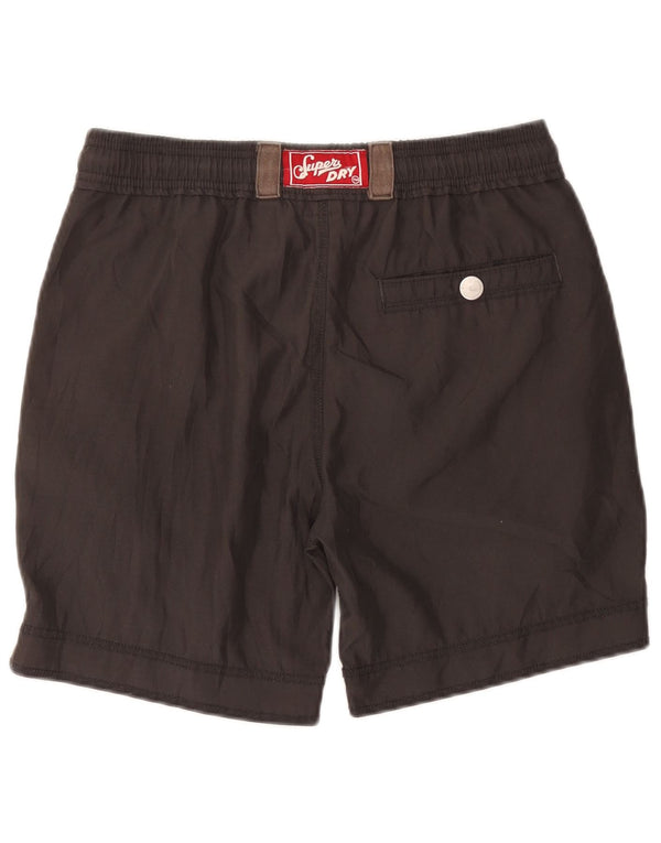 Superdry Mens Graphic Swimming Shorts Small  Grey Polyester