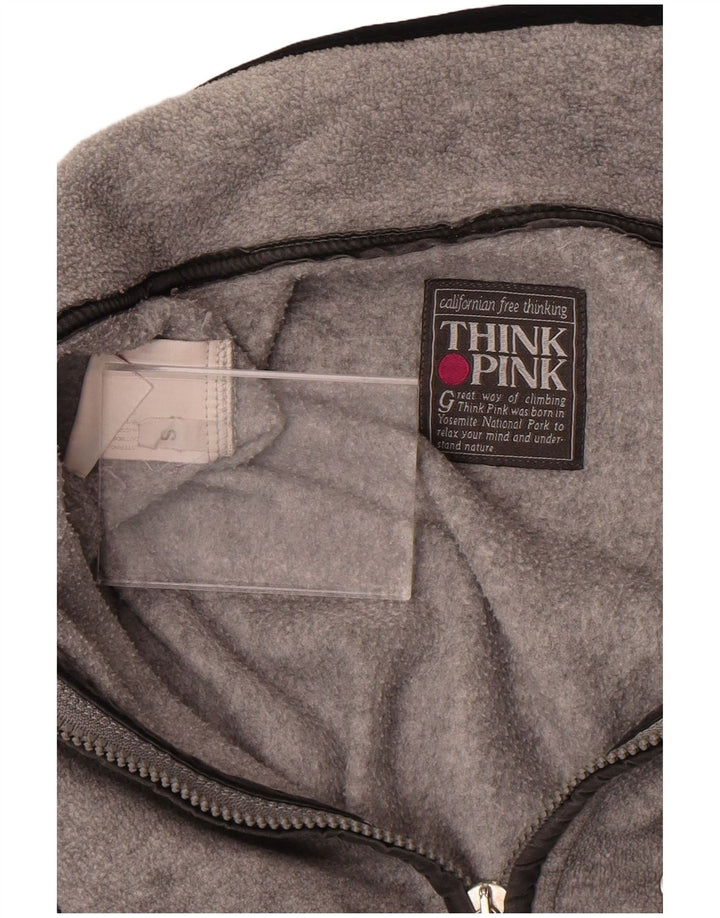 Мужской большой флисовый джемпер Think Pink, маленький серый