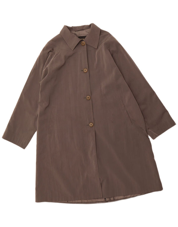 CLAUDE HAVREY Женское пальто UK 16, большой серый полиэстер