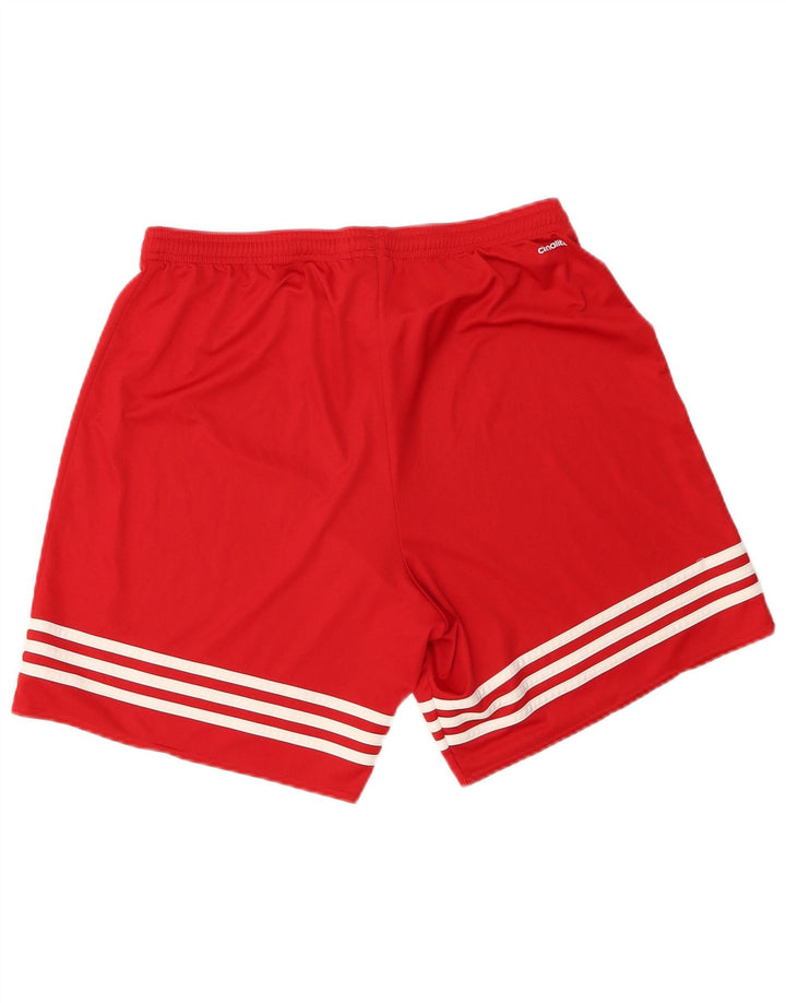Мужские спортивные шорты Adidas Climalite, большой красный полиэстер
