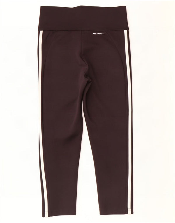 Женские леггинсы-капри Adidas Aeroready UK 8/10, маленькие черные из полиэстера