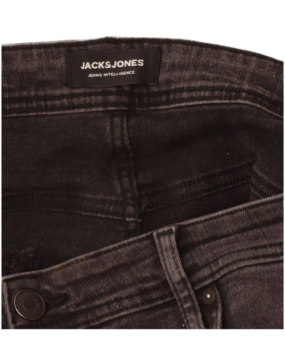 Мужские узкие джинсы Jack & Jones W38 L32, серый хлопок