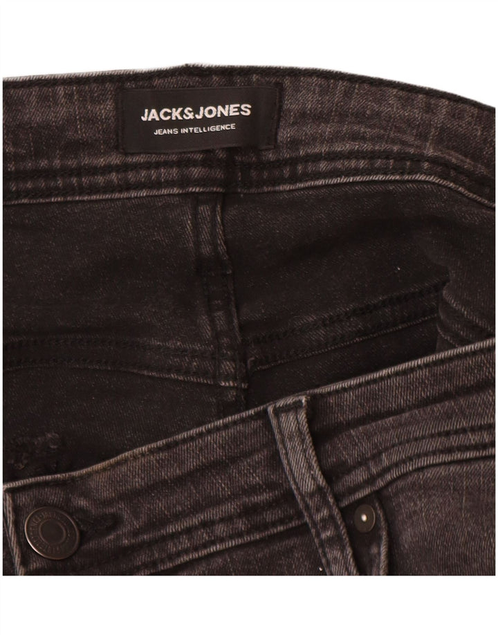 Мужские узкие джинсы Jack & Jones W38 L32, серый хлопок
