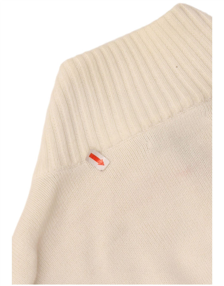 TOMMY HILFIGER Женский кардиган-свитер UK 20 2XL Белый хлопок