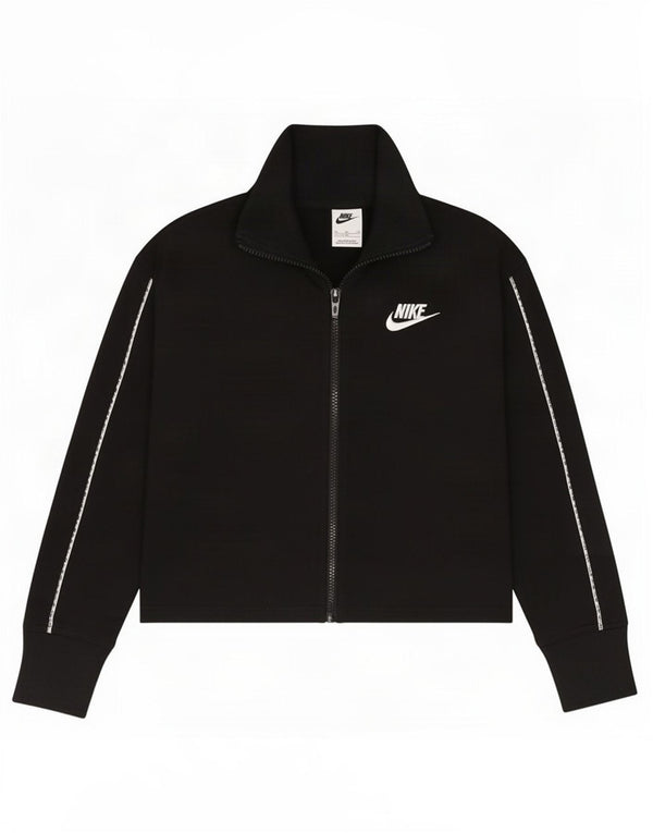 Укороченный спортивный костюм Nike для девочек, 13–14 лет, черный полиэстер, размер XL