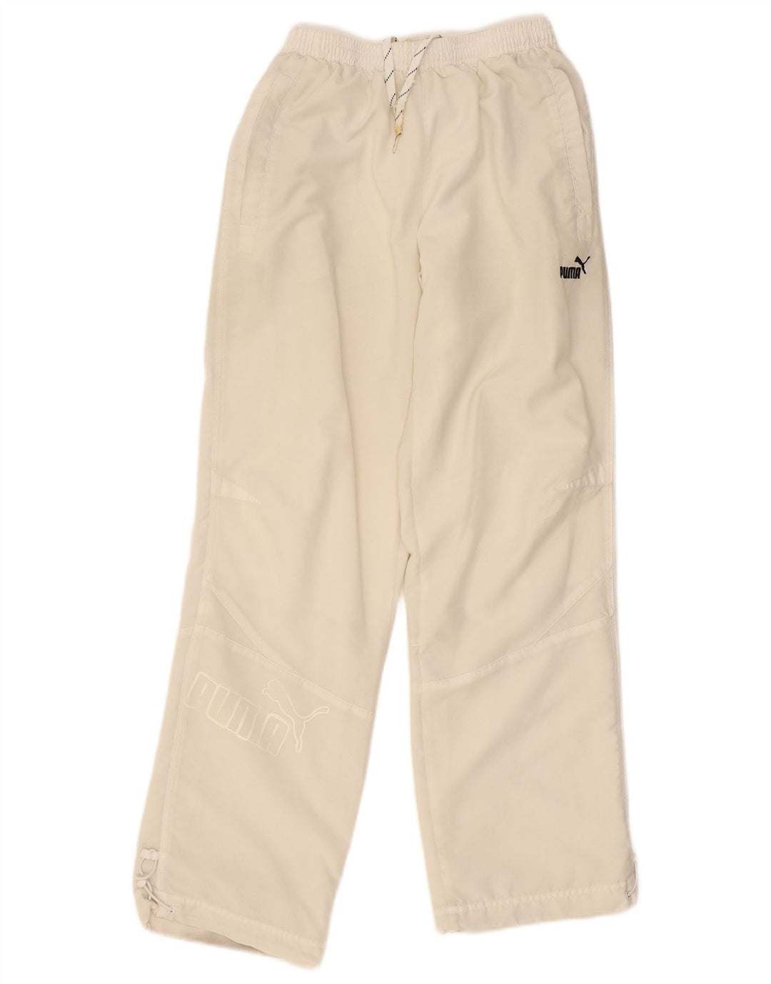 PUMA Mens Graphic Tracksuit Trousers Medium  Off White