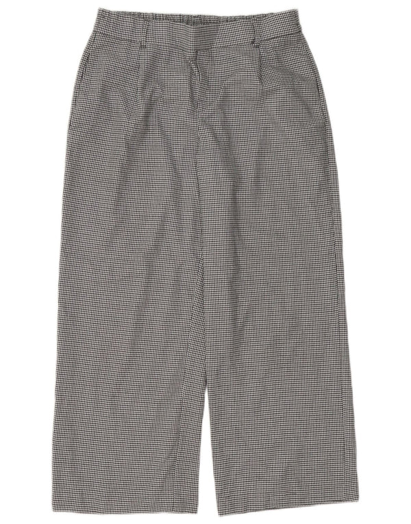 Zara Женские укороченные брюки Trafaluc Medium W28 L25 Черные с узором 