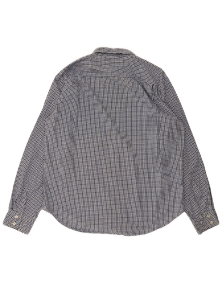 Мужская рубашка Gap XL, синяя клетка, хлопок