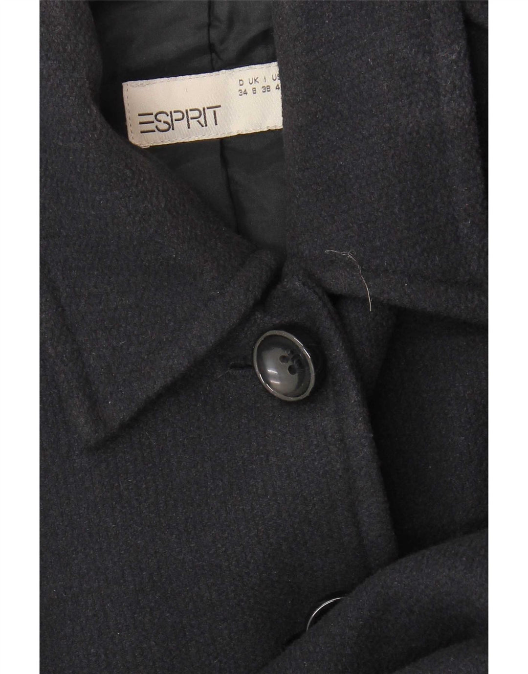 Женское пальто Esprit UK 8, маленькое темно-синее, хлопок