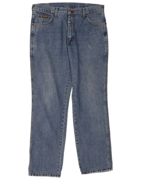 Мужские прямые джинсы Wrangler W36 L34 синие, хлопок