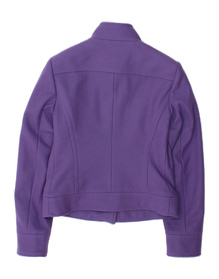 BENETTON Womens Bomber Jacket IT 42 Medium Purple Polyamide Vintage Benetton and Second-Hand Benetton from Messina Hembry 
