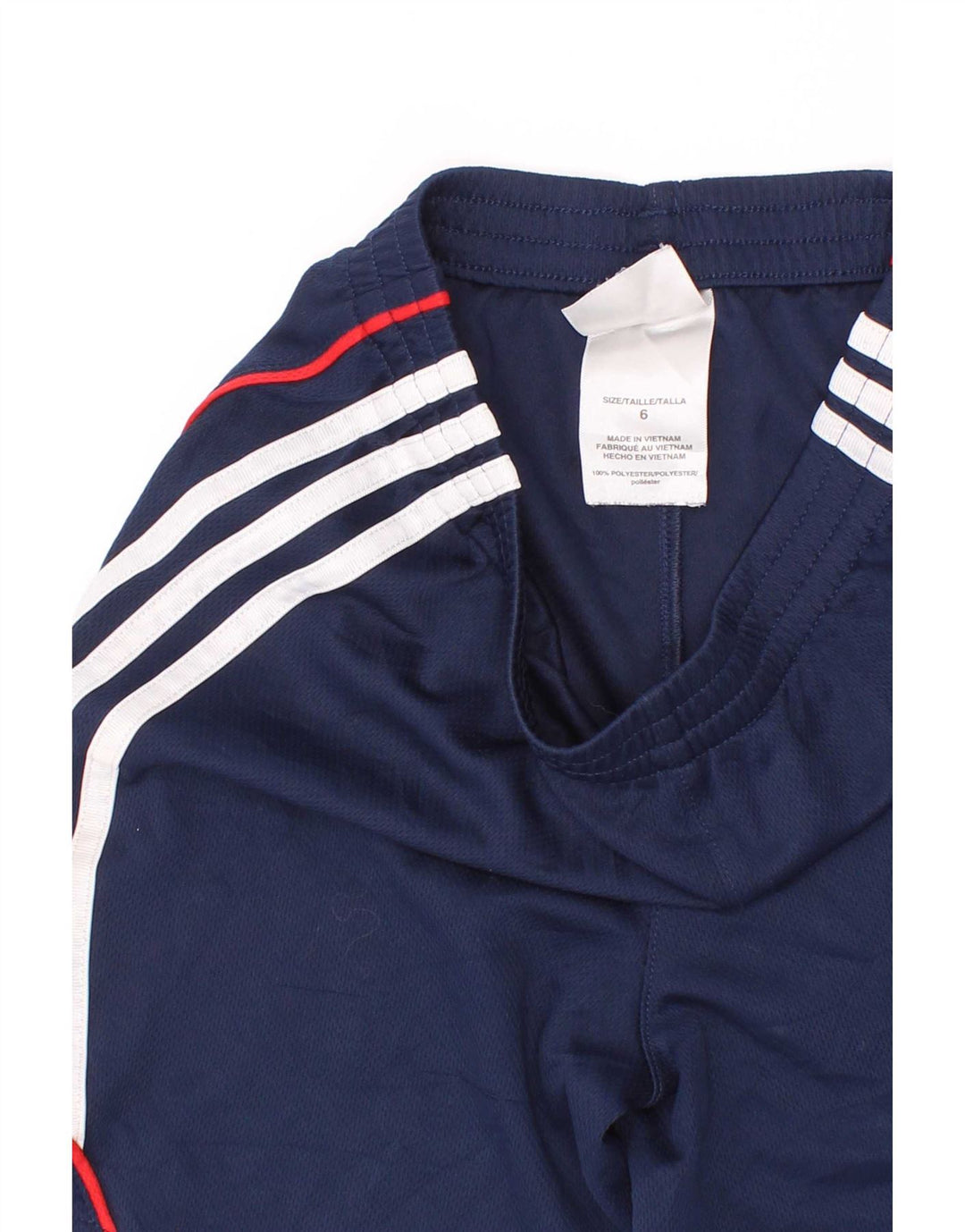 Спортивные шорты Adidas для мальчиков 5–6 лет, темно-синие, полиэстер с цветными блоками