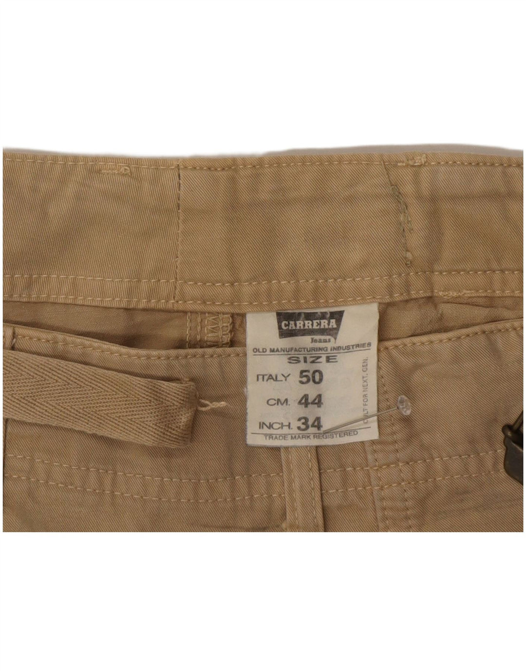 Мужские шорты карго Carrera IT 50 Large W34 Бежевые, хлопок