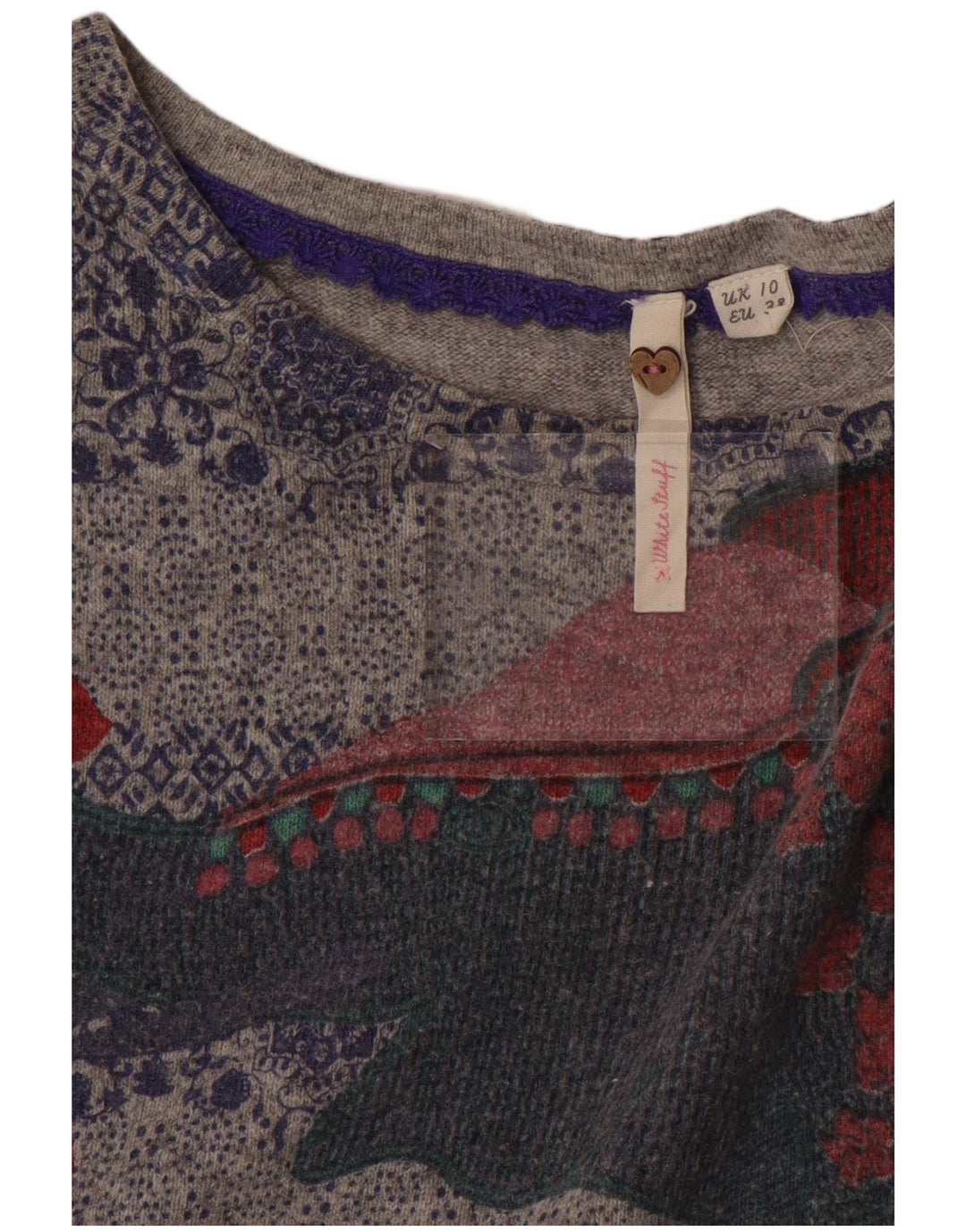 Женский джемпер с вырезом «лодочка» WHITE STUFF, Великобритания, 10, маленький серый цвет