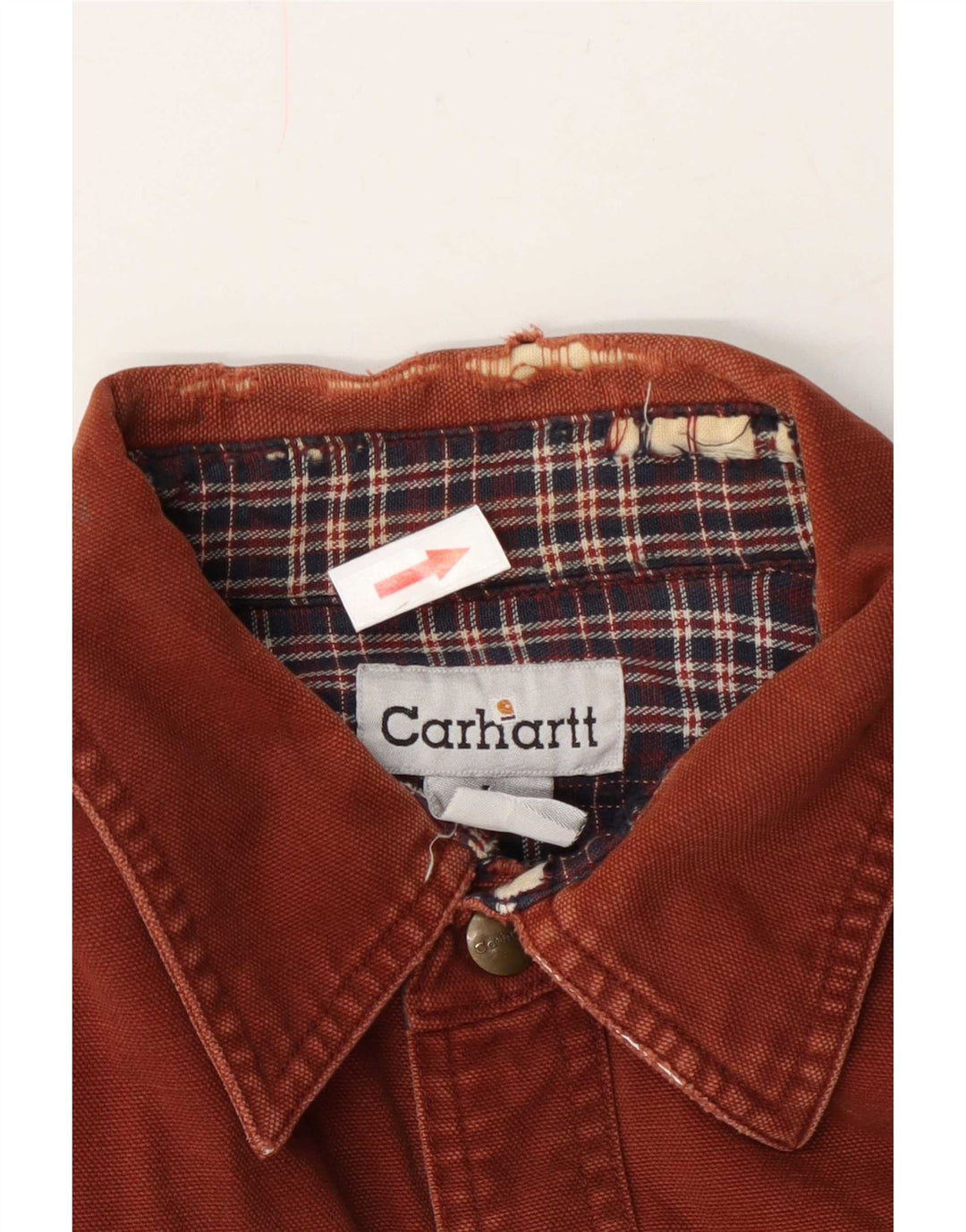 Мужская рубашка Carhartt Lumberjack, большой размер, коричневый хлопок