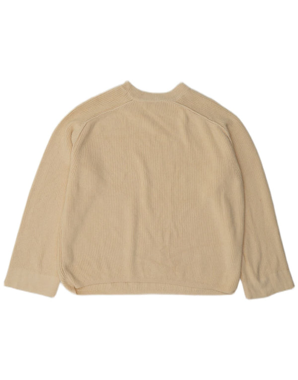 Женский джемпер с круглым вырезом Tommy Hilfiger UK 14 Medium Off White