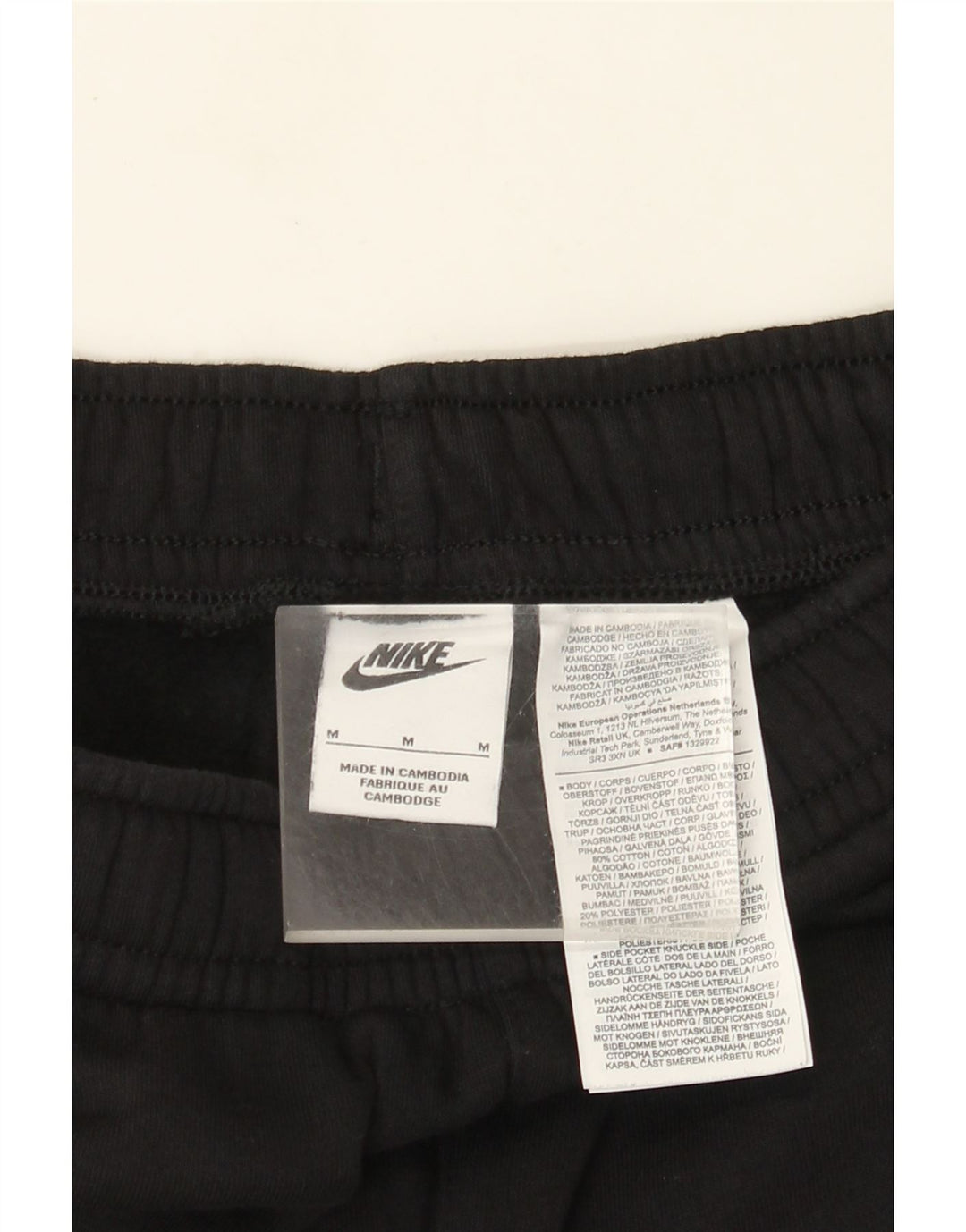 Мужские спортивные брюки Nike с графическим рисунком, джоггеры, средние, черные, с цветными блоками