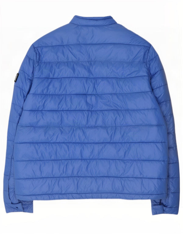 Мужская стеганая куртка Dkny UK 44 2XL Синий Нейлон
