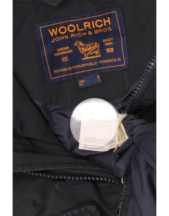 Мужская парка WOOLRICH с капюшоном, UK 40, большая, темно-синяя, хлопок