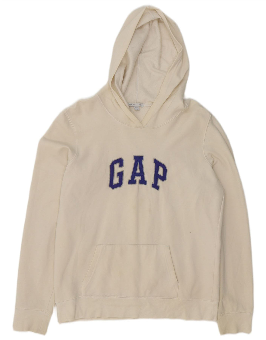 Мужской джемпер с капюшоном Gap белого цвета, хлопок среднего размера