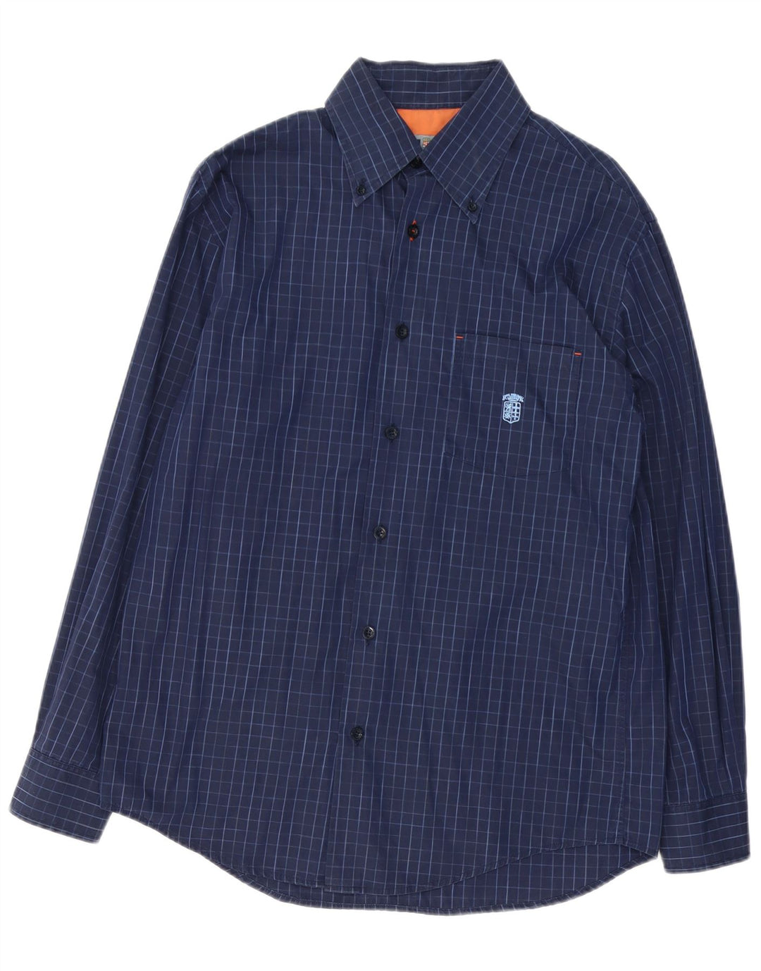 Мужская рубашка ARMATA DI MARE IT 50 Medium Navy Blue Check Cotton