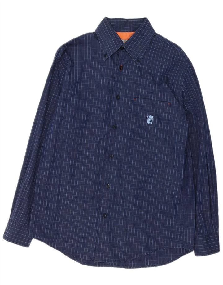 Мужская рубашка ARMATA DI MARE IT 50 Medium Navy Blue Check Cotton