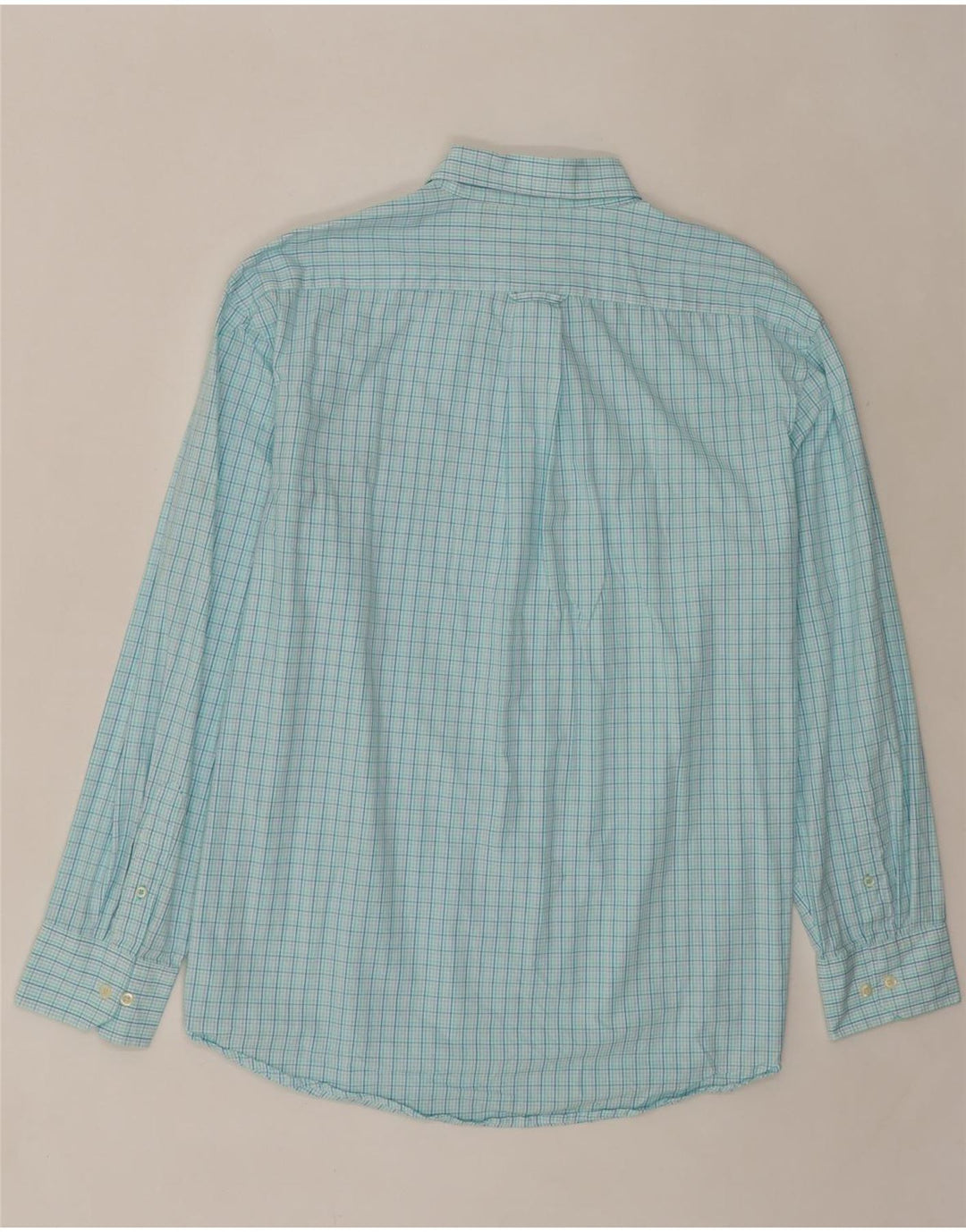 IZOD Mens Shirt XL Blue Check Cotton Vintage Izod and Second-Hand Izod from Messina Hembry 