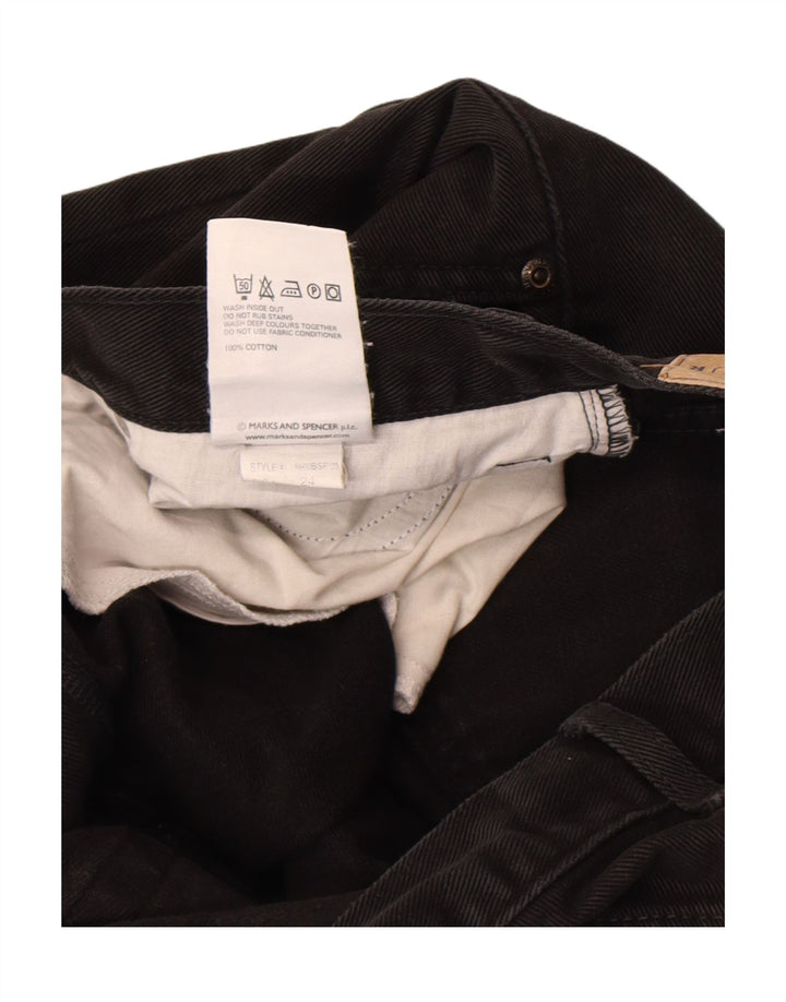Мужские прямые джинсы Marks & Spencer W38 L33, черный хлопок
