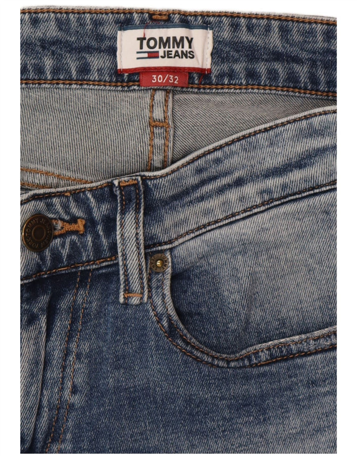 TOMMY HILFIGER Мужские зауженные джинсы W30 L32 синие
