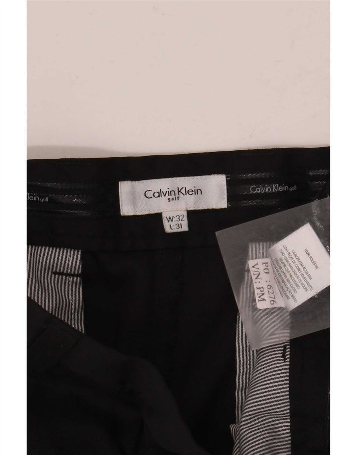 Мужские прямые брюки чинос Calvin Klein, размер 32 W32 L31, черный полиэстер