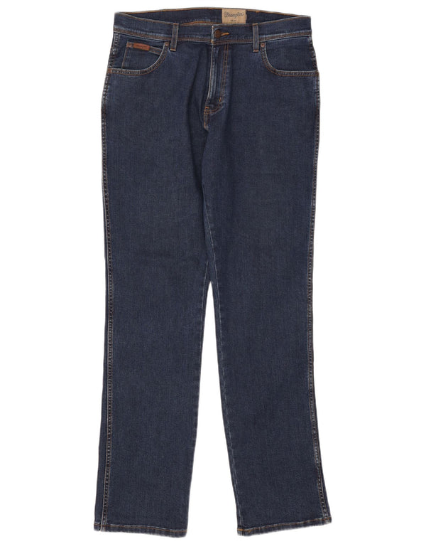Мужские прямые джинсы Wrangler Texas Stretch W35 L34, синий хлопок