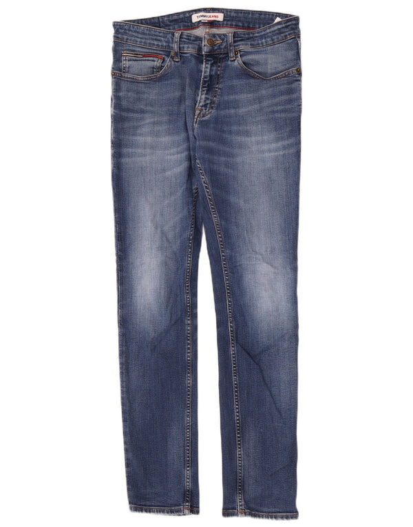 Мужские узкие джинсы Tommy Hilfiger W31 L32 синие, хлопок