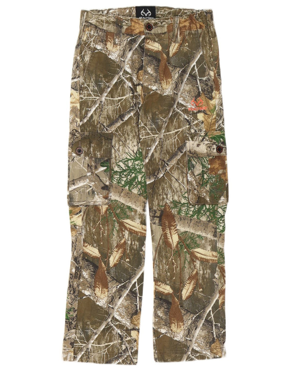 Брюки-карго Realtree для мальчиков 10–11 лет, большие, W26 L25, камуфляж цвета хаки